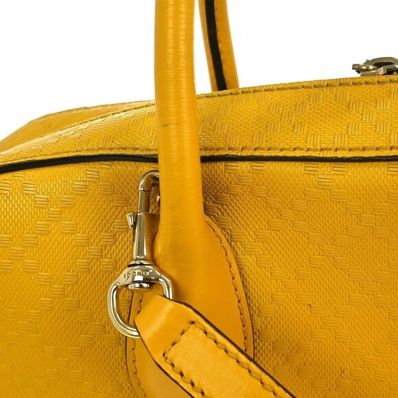 GUCCI YELLOW GG 2WAY HANDBAG 354332 - Picture 4 of 12